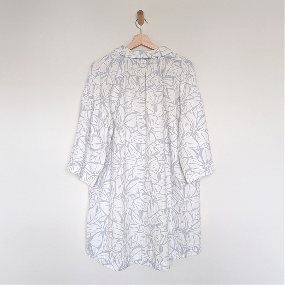 Madewell Lightspun Cover-up Mini Shirtdress - Size L - Picture 4 of 9